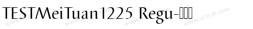 TESTMeiTuan1225 Regu字体转换